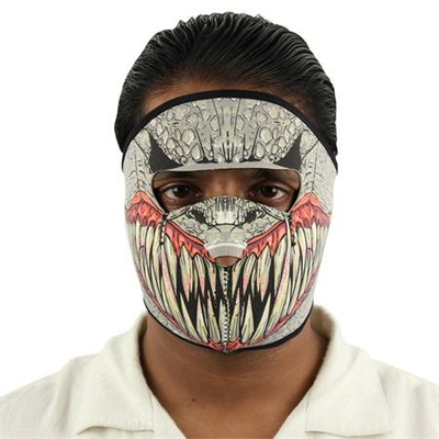 Masque en néoprène - Design Baraka de Mortal Kombat