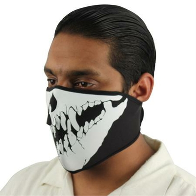 Masque en néoprène, airsoft motard moto - Design Squelette