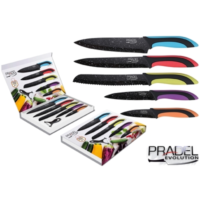 Coffret couteaux PRADEL couteau de cuisine table - Pierre noire