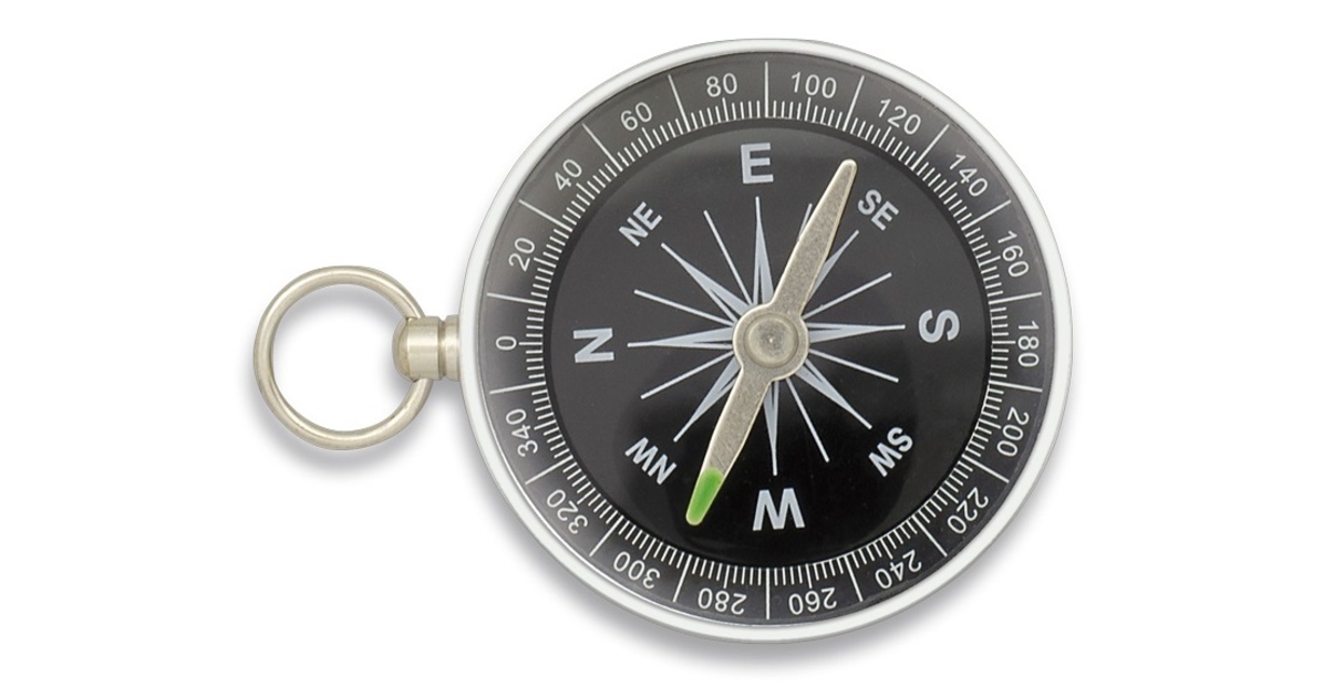 Niveau à Bulle Circulaire Métallique Avec Boussole Intégrée - Précision 2 Mm, Diamètre 60 Mm - Pour Arpentage, Menuiserie, Machines
