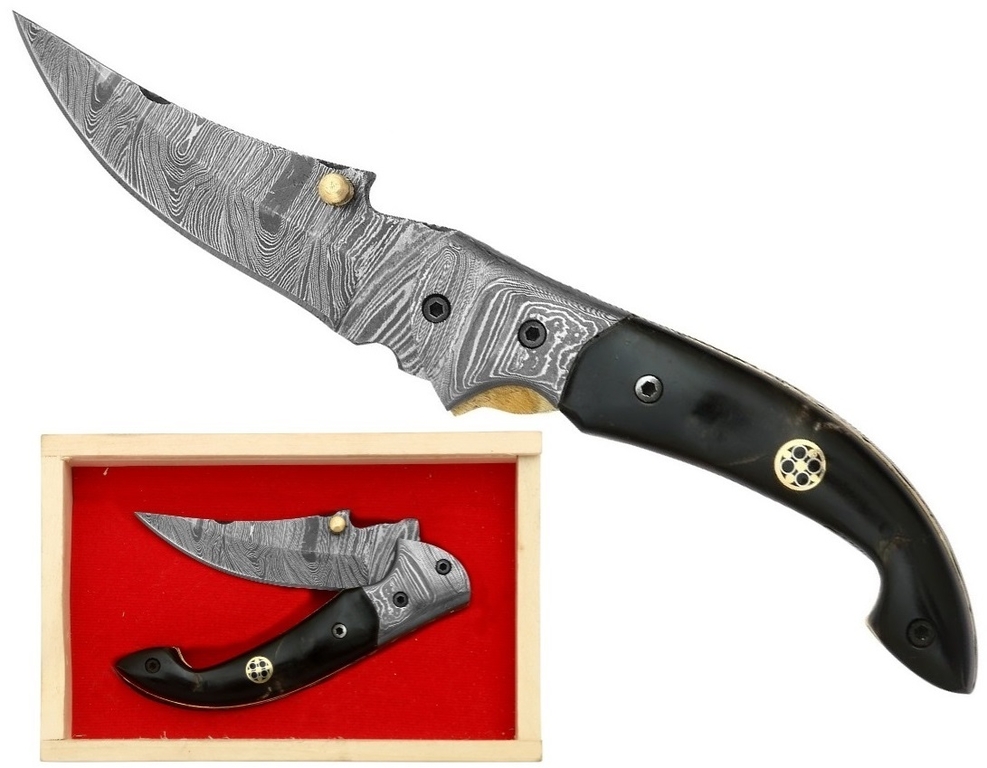 Couteau Damas ACROPAQ - Lame De 7 Pouces (17 Cm), Acier Damas