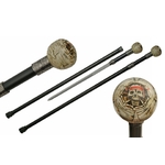 Canne épée 91cm de marche - design Pirate (2)