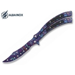 Couteau papillon balisong 23cm multicolore - ALBAINOX