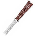 Couteau papillon balisong 22cm - Peigne brosse cheveux.