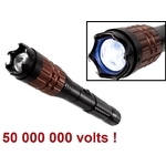 Taser shocker 50 000 000 volts ! POLICE LED + Tazer puissant.