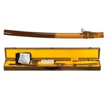 Coffret katana tranchant 105cm avec lame carbone - accessoires..