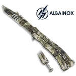 Couteau papillon balisong 22,5cm Serpent - ALBAINOX