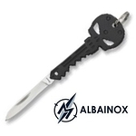 Couteau porte-clé en acier inox ALBAINOX squelette