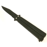 Balisong couteau papillon 22cm Tricks Noir