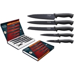 Coffret couteaux PRADEL couteau de cuisine table - Acier noir knive