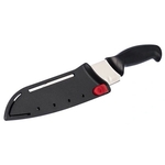 Couteau Santoku 22,5cm + étui affuteur aiguiseur.