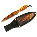 Couteau de lancer 17,2cm design dragon ALBAINOX