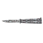 Couteau papillon balisong 22cm Squelette ALBAINOX.