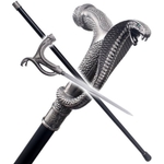 Canne épée bâton de marche 93cm Serpent Cobra