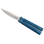 Couteau papillon balisong 16,2cm bleu ALBAINOX