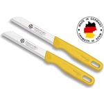 Lot 2 couteaux de table Top Cutlery Allemagne jaune