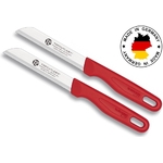 Lot 2 couteaux de table Top Cutlery Allemagne rouge