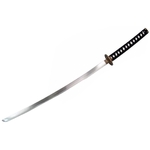 Katana tranchant 95cm design Dragon fourreau noir.