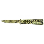 Couteau papillon balisong 22,2cm camouflage..