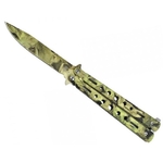 Couteau papillon balisong 22,2cm camouflage