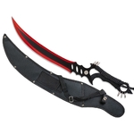 Epée machette MAD MAX 61cm tout acier noir rouge