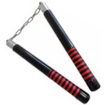 Nunchaku design tissu en bois massif
