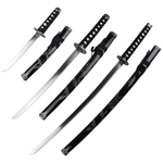 Lot 3 katanas dragon + socle - sabre japonais