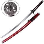Lot 3 katanas dragon sabre Katana rouge2