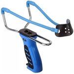 Lance-pierre slingshot fronde bleu pro + 50 billes