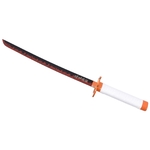 Petit Katana Wakizashi 42,5cm blanc design + socle bois - Copie