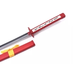 Katana sabre japonais rouge fourreau bois