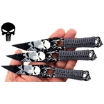 PUNISHER Lot 3 couteaux de lancer 17cm