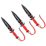 3 Couteaux 19cm SCH arme de lancer Squelette