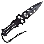 Lot 3 couteaux de lancer acier noir SCH