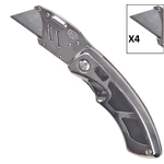 Cutter couteau avec 5 lames interchangeables acier