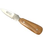Couteau ouvre-huître 16cm manche bois et acier