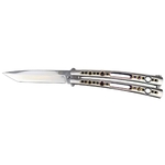 Couteau papillon balisong 23,5cm métal