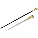 Canne épée bâton de marche 94cm doré