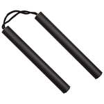 Nunchaku noir en mousse résistante - Idéal entraînement
