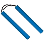 Nunchaku bleu en mousse résistante - Idéal entraînement