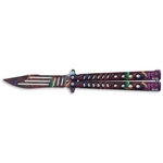 Couteau papillon balisong 24cm design entraînement