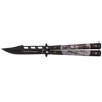 Couteau papillon Les Templiers balisong 22,2cm