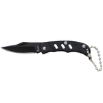 Couteau porte-clé pliant noir 9cm