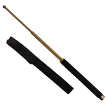 Matraque télescopique en acier doré 62,5cm résistante