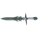 Dague fantastique métal 43cm + socle bois