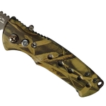 Couteau automatique camouflage à cran darrêt