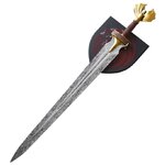 ÉPÉE ORNEMENTALE 103CM + PLAQUE BOIS DECO...