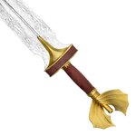ÉPÉE ORNEMENTALE 103CM + PLAQUE BOIS DECO..