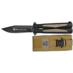 Couteau papillon balisong K25 micarta et aluminium.