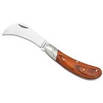 Couteau pliant serpette ALBAINOX manche bois